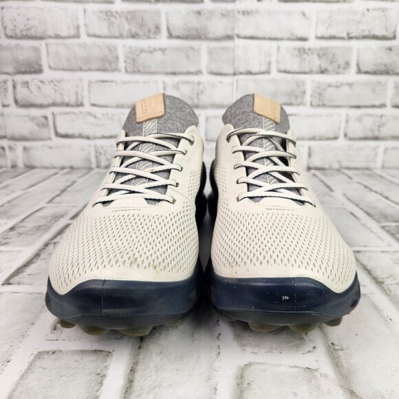 Ecco Golf GTX Biom Cool Pro Men's US 13 EU 47 Extra Wide White Yak Leather Shoes - Picture 2 of 12